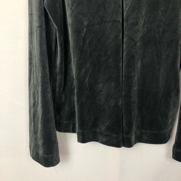 Boutique LaJu Los Angeles Gray Velour Track Suit Pullover Hoodie S - Picture 8 of 10